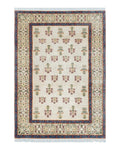 Tufenkian Rug 5.9 x 8.6, Tibetan Nepalese Rug, Hand Knotted, Soft Shiny Wool, Repeated Motifs, Contemporary Modern, Area Rug 6x9, Vintage