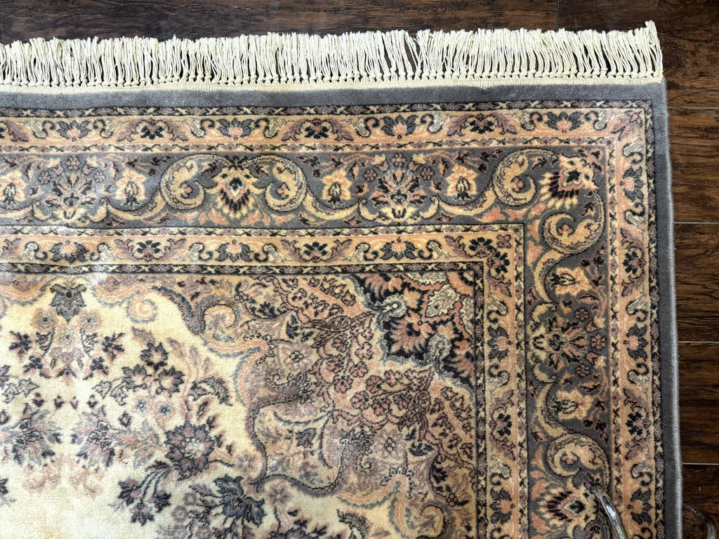 Belgium Power Loomed Wool Rug 6.9 x 9.6, Vintage Oriental Carpet