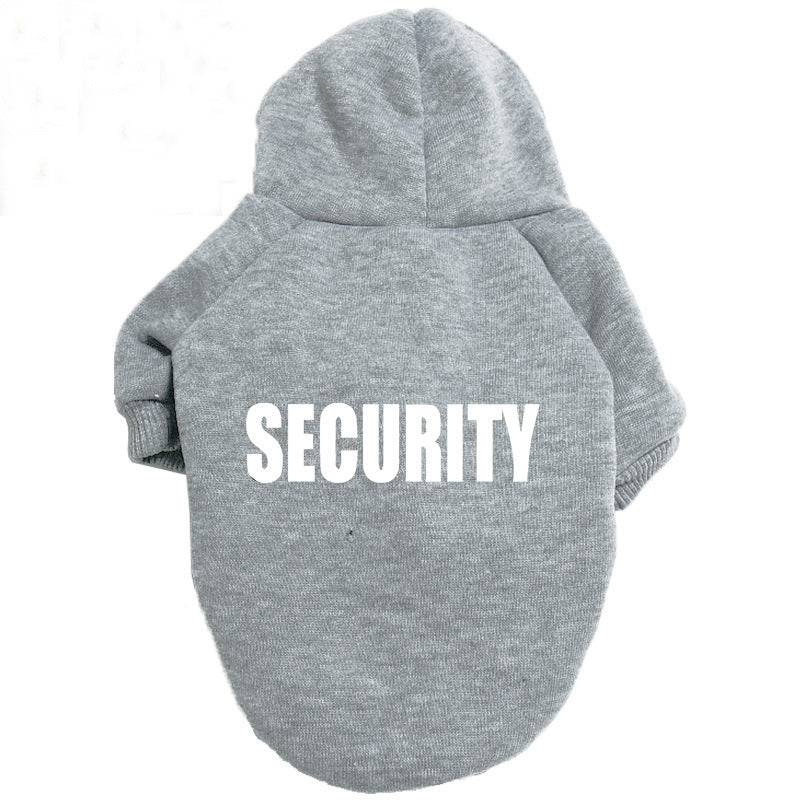 Solid Color Simple Warm Printed Pet Clothes