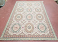 New Needlepoint Rug, 6x9 Needlepoint Carpet, Flatweave Rug, Vicotorian French European English Decor, Elegant Rug for Living Room, Handmade