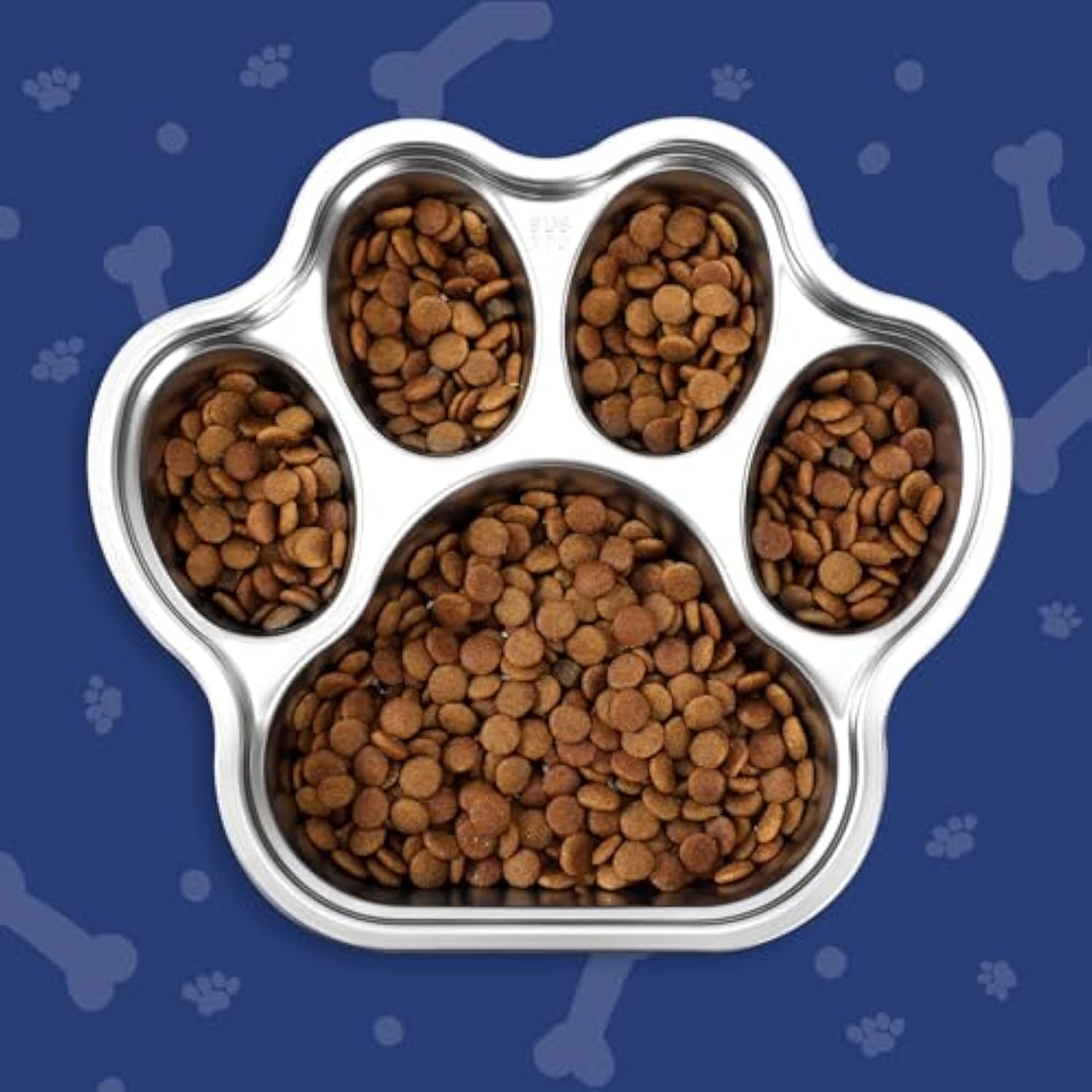 Dog Bowls Slow Feeder Stainless Steel Small Medium Breed Slow Feeding Dog Bowl For Fast Eater Dog Dishes To Slow Down Eating Non Slip Dog Food Bowl