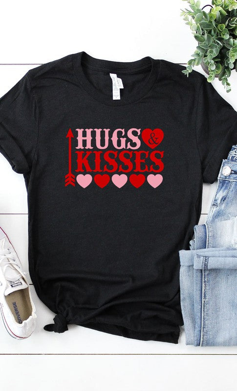Hugs and Kisses Graphic Tee T-Shirt