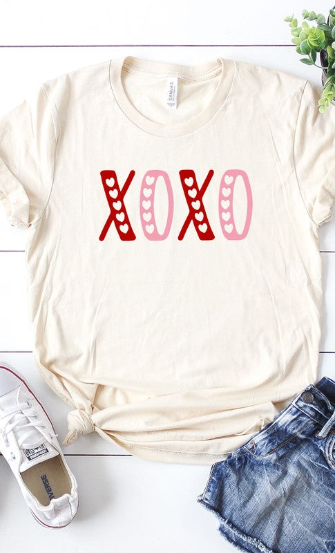 XOXO Hearts Cutout Graphic Tee T-Shirt PLUS