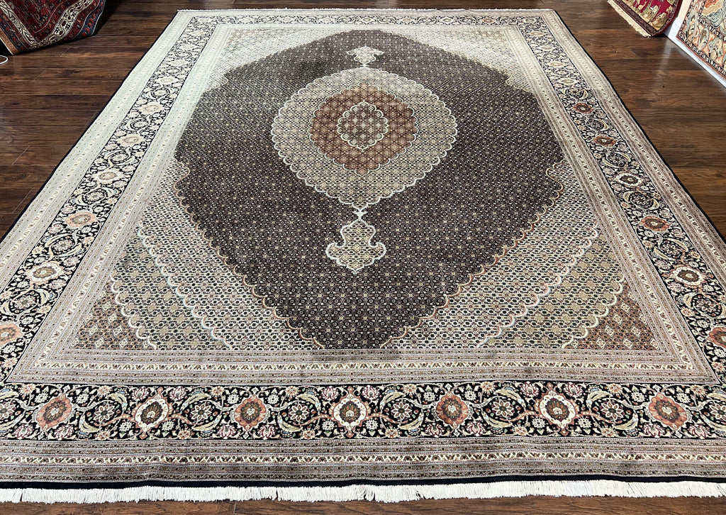 Exquisite Persian Tabriz Rug - 10x13, 400 KPSI, Herati Pattern