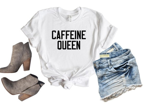 Caffeine Queen Crewneck Tee T-Shirt