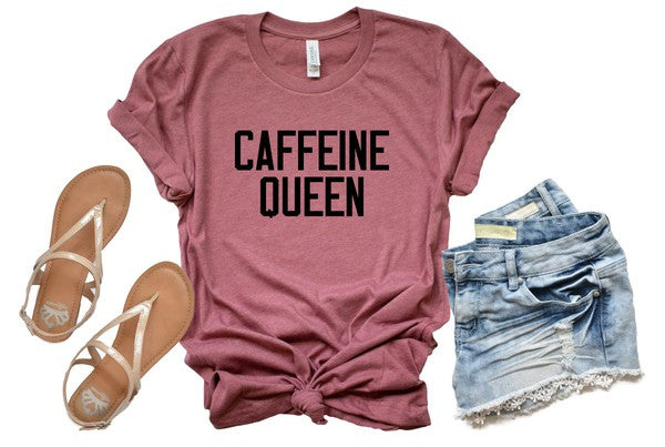 Caffeine Queen Crewneck Tee T-Shirt