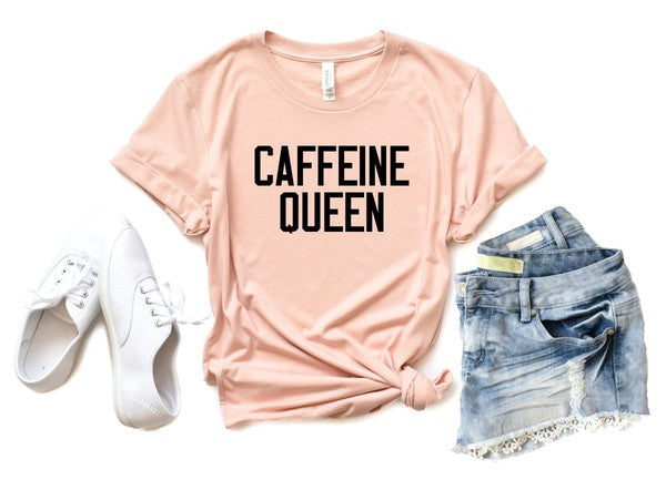 Caffeine Queen Crewneck Tee T-Shirt