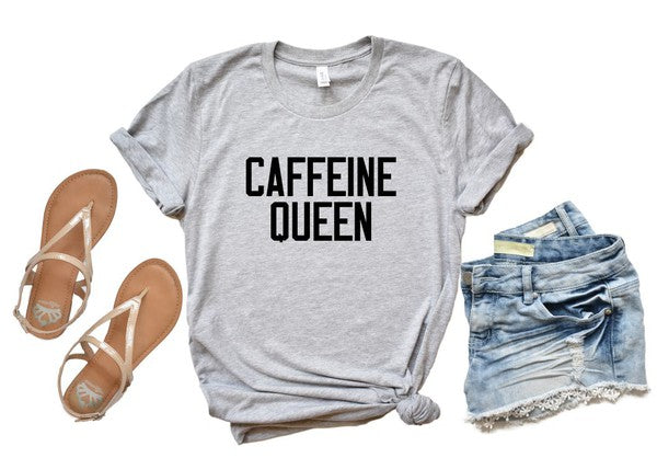 Caffeine Queen Crewneck Tee T-Shirt