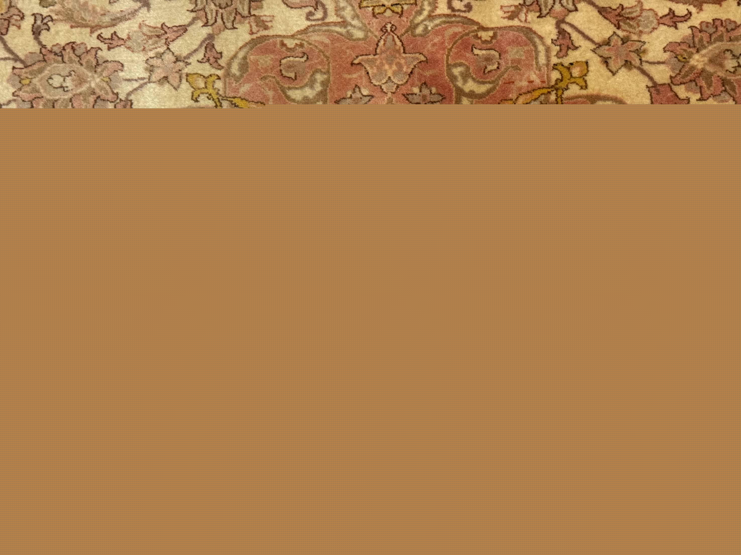 Persian Isfahan Rug 3x5 Fine 550 KPSI Kork Wool on Silk