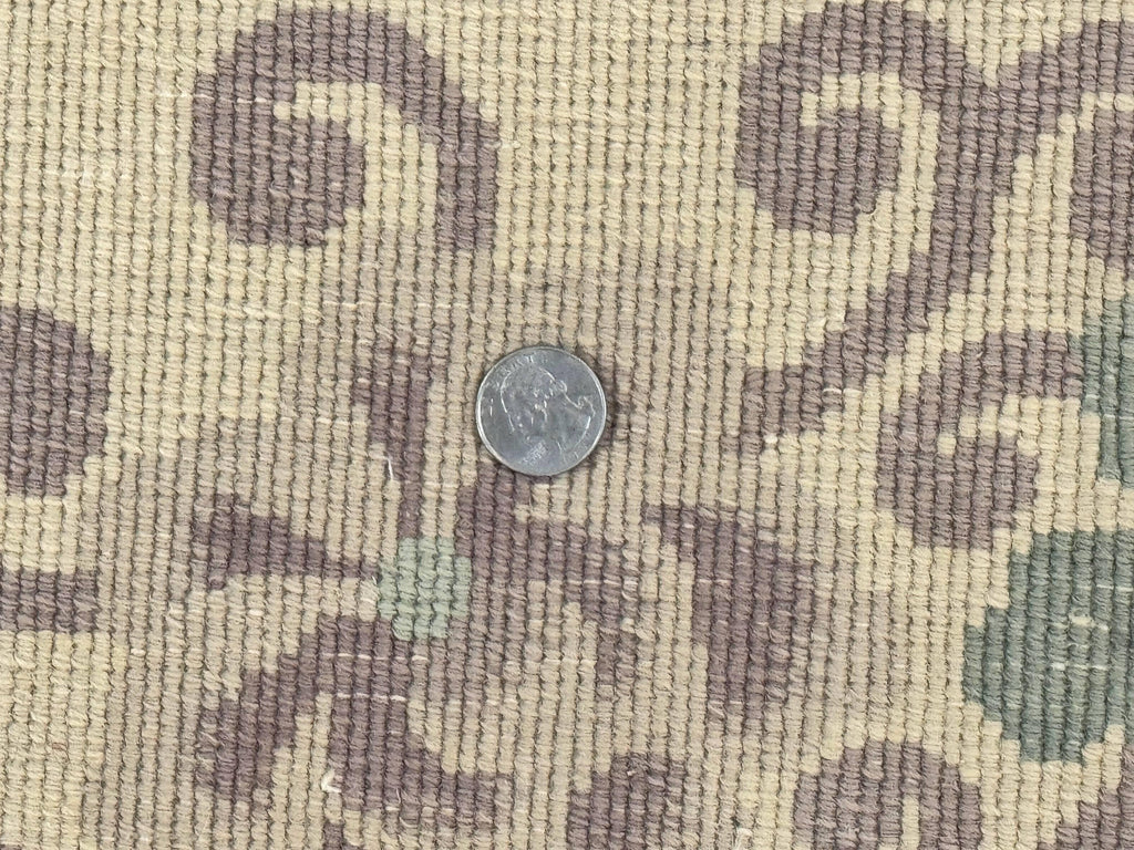 Chinese Wool Rug 9x12, Chinese Carving Carpet, Floral Medallion, Black and Beige, Butterflies, Vintage Asian Oriental Rug, 90 Line Rug
