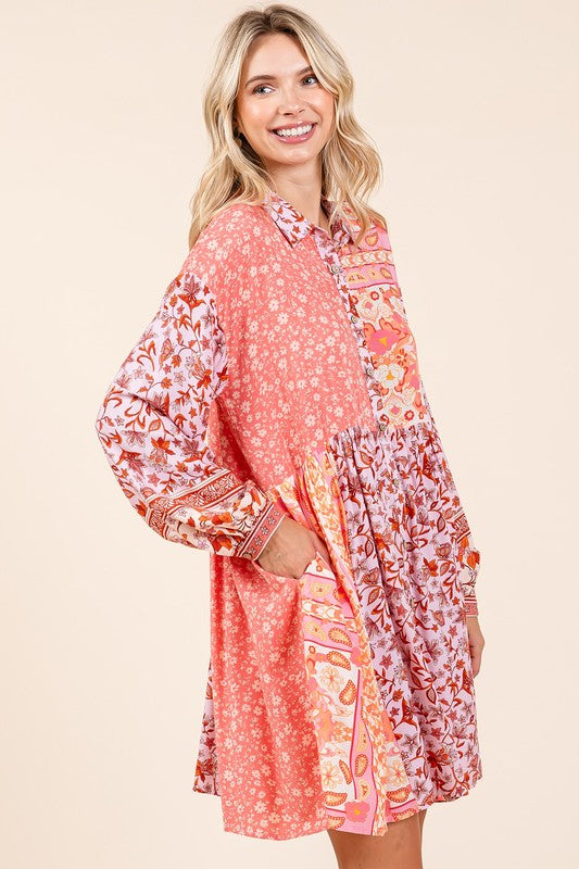 New Summer Floral Tie Waist Flutter Sleeve Tiered Dress – Feminine, Elegant, Cheerful, Bohemian Chic, Flowy & Graceful, Lightweight Rayon-Linen Blend Dress