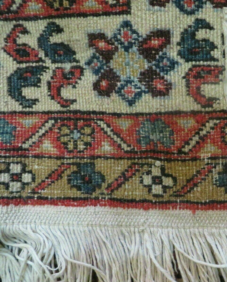 4' X 7' Vintage Handmade Knotted Rug India Caucasian Wool Soft Green Organic