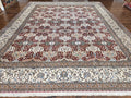 Persian Nain Rug 11x15 – Wool on Silk, Hand-Knotted, Signed Masterpiece