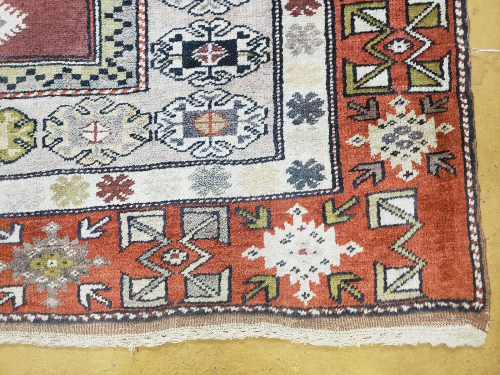 4x8 Turkish Rug - Turkish Oriental Carpet - Tribal Rug - Talesh Rug - Hand Knotted Wool Area Rug 4' 4" x 7' 6" Bedroom Rug Vintage