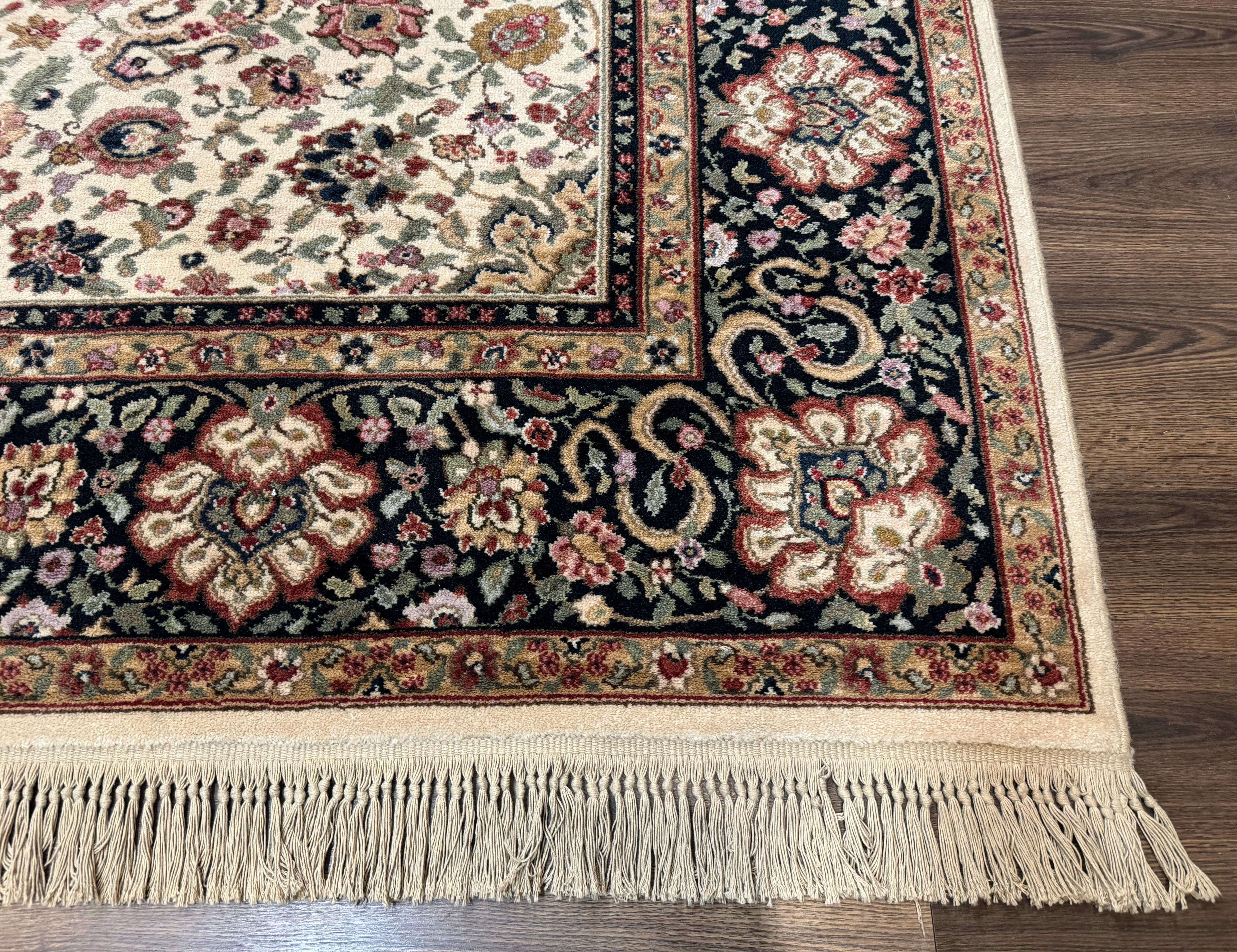 Karastan Rug 8.8 x 10.6 Ivory Indo Kirman #700/706, Wool Original Series