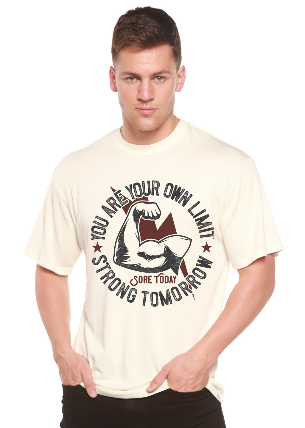 Strong Tomorrow Men's Bamboo Viscose/Organic Cotton Short Sleeve Graphic T-Shirt