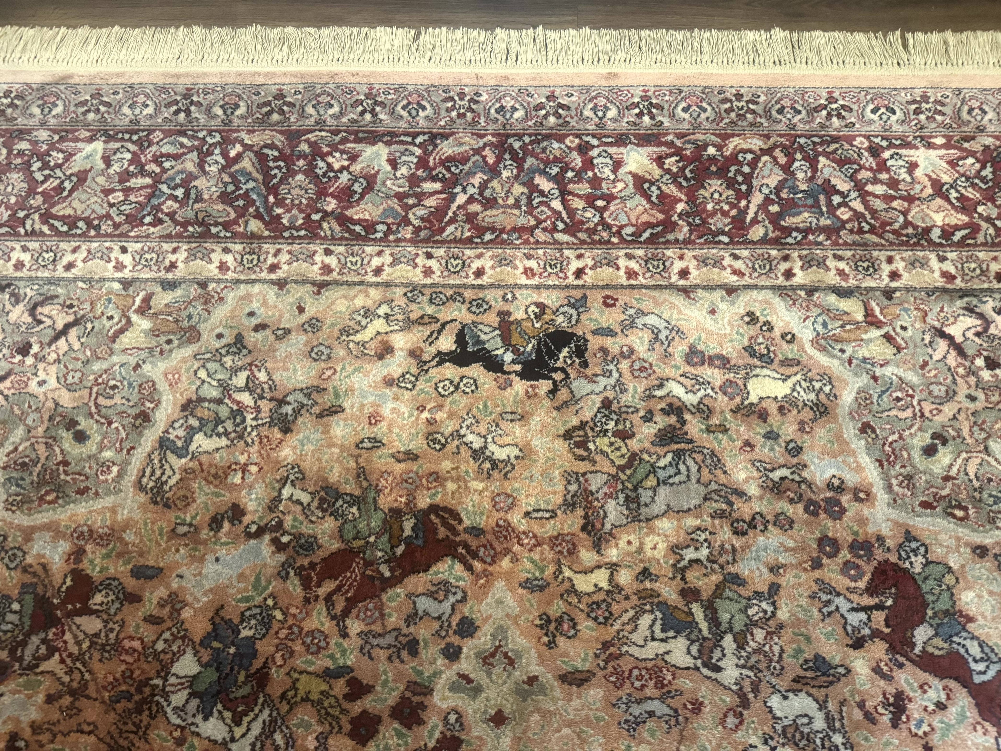 Karastan Rug 8.8 x 12 Persian Hunting Rug #723, Wool Area Rug