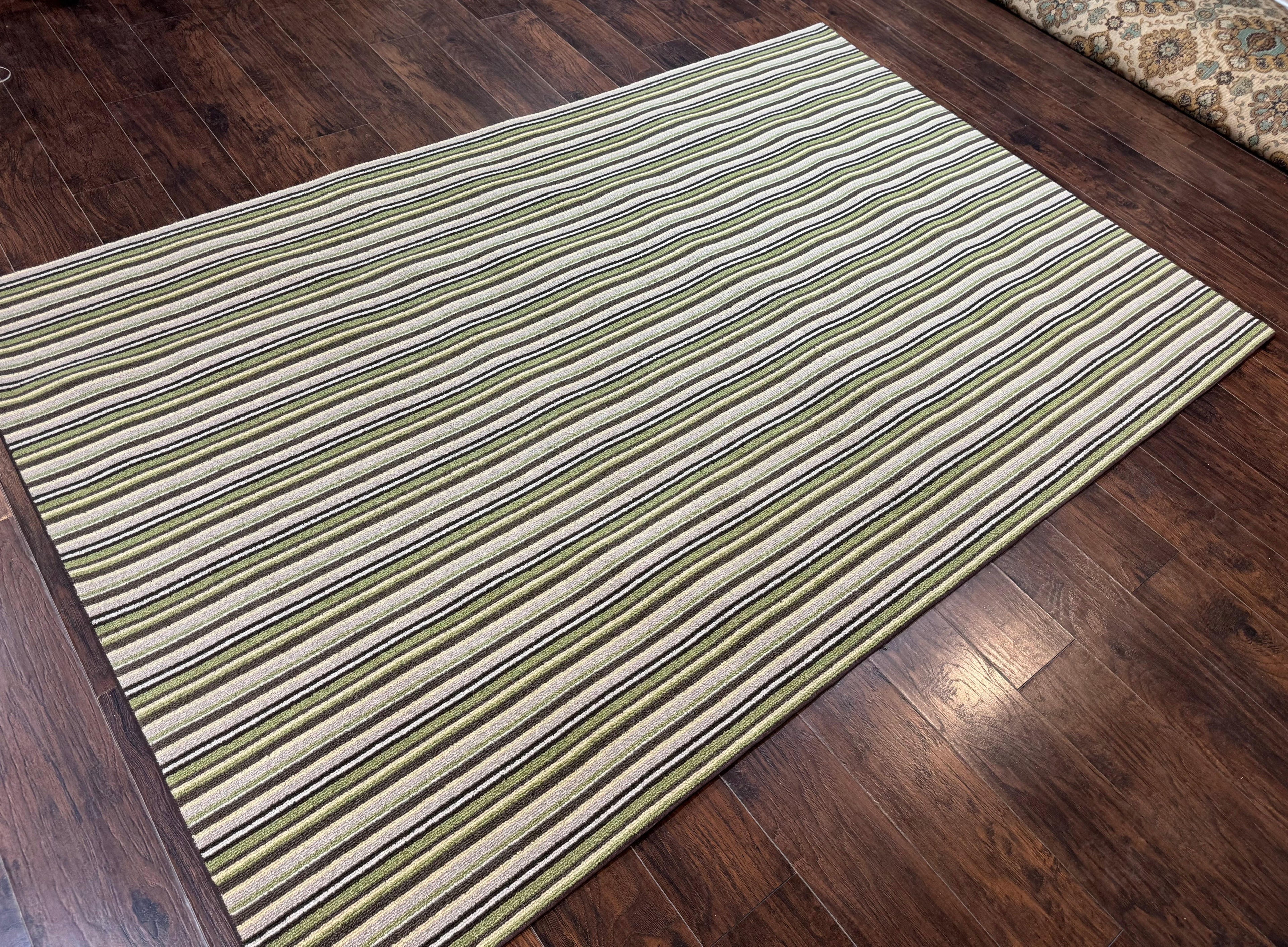 Stark Power Loomed Striped Rug 6x9, Multicolor Vintage Stark Carpet