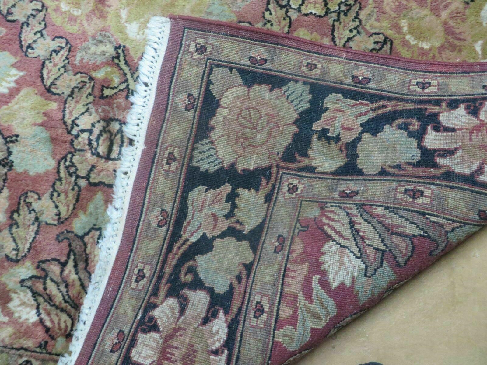 6' X 9' Handmade India Floral Oriental Wool Rug Carpet