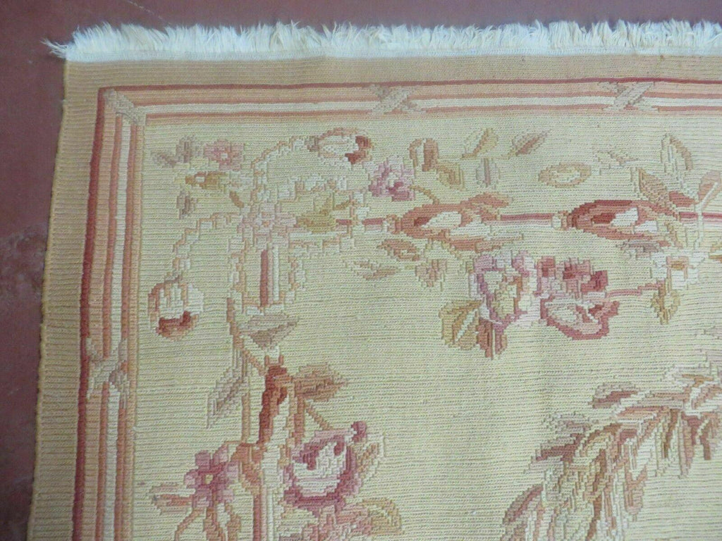 5' X 8' Vintage Turkish Kilim Handmade Flat Soumak Weave Wool Rug Veg Dye Nice