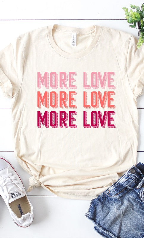 More Love Graphic Tee T-Shirt PLUS