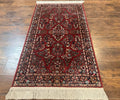 Karastan Rug 3x5 Red Sarouk #785, Karastan Wool Pile Rug, Original 700 Series, Discontinued Vintage Karastan Carpet