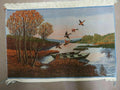 2' X 3' Vintage Handmade Pakistan Pictorial Rug Carpet Scenery Bird Tree Wow
