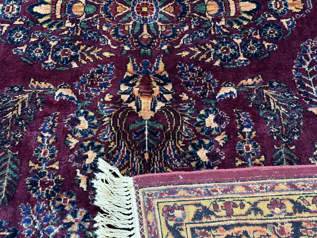 Antique Karastan Rug 8.6 x 12, Wool Pile, Vintage Discontinued Karastan Sarouk Lanamar