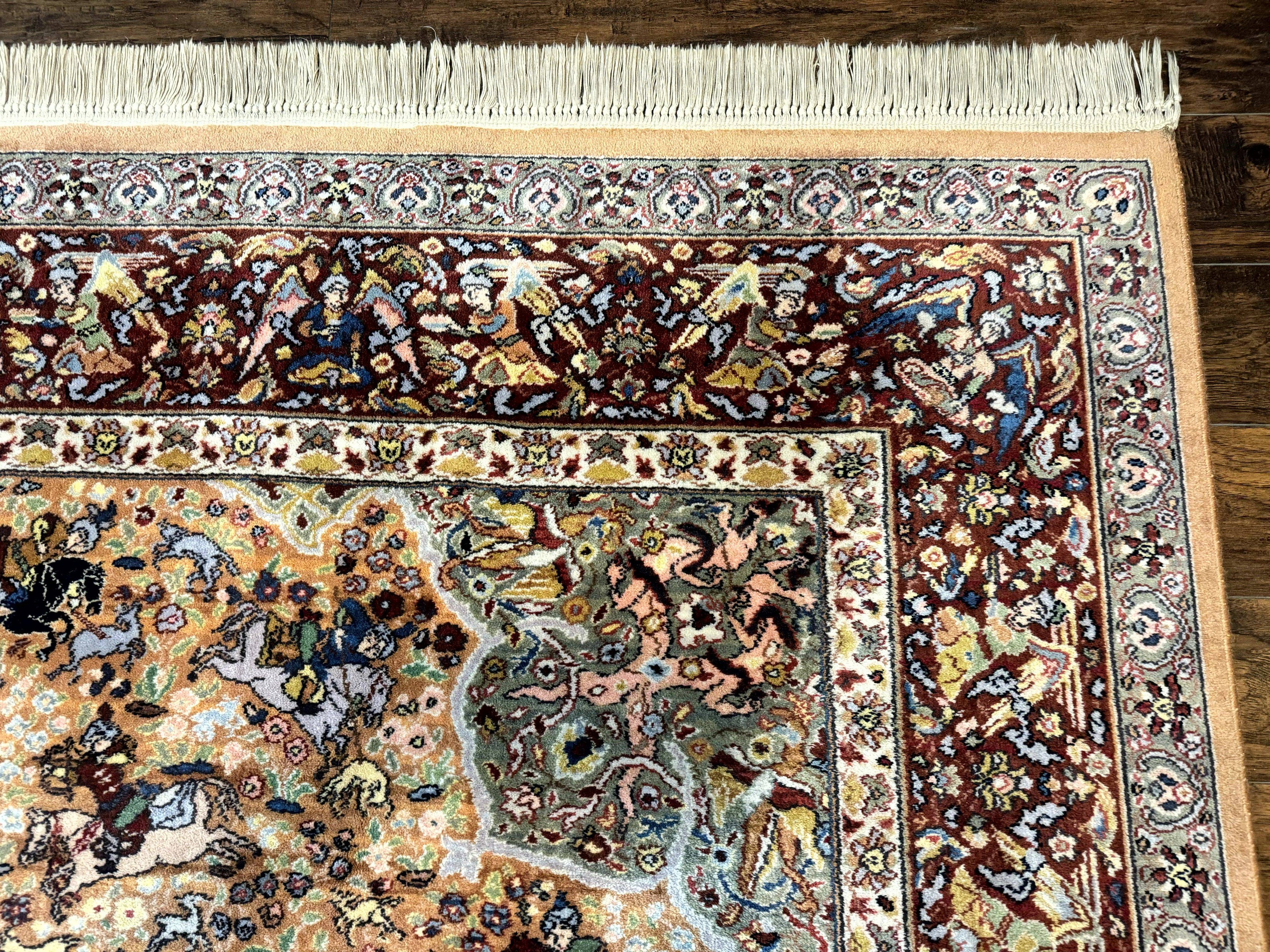 Karastan Rug 10x14 - Persian Hunting  #723 - Wool Pile, Vintage