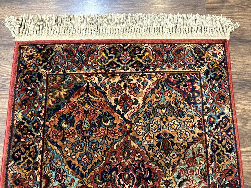 Karastan Rug 3x5 Multicolor Panel Kirman #717, Original 700 Series, Wool Pile, Discontinued