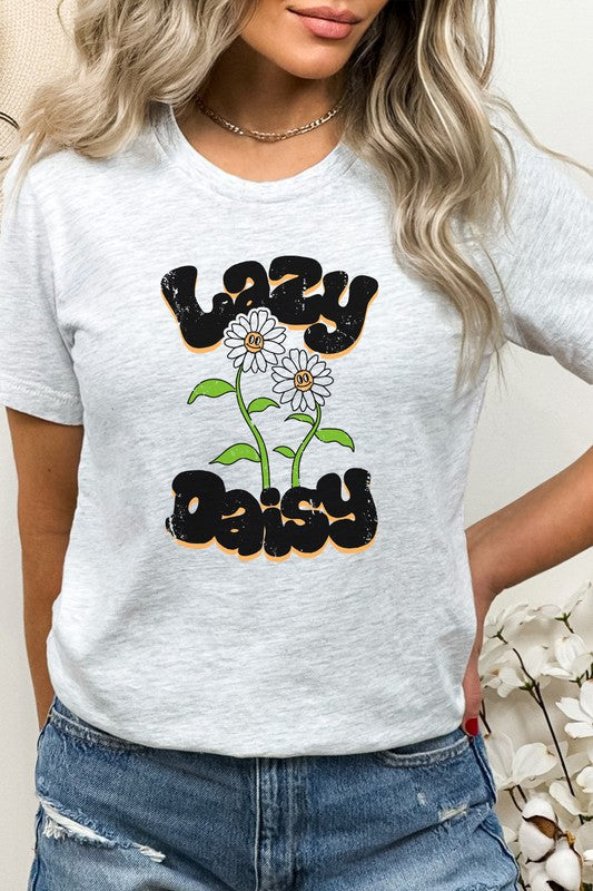 Lazy Daisy Flower Garden Spring Time Graphic Tee T-Shirt