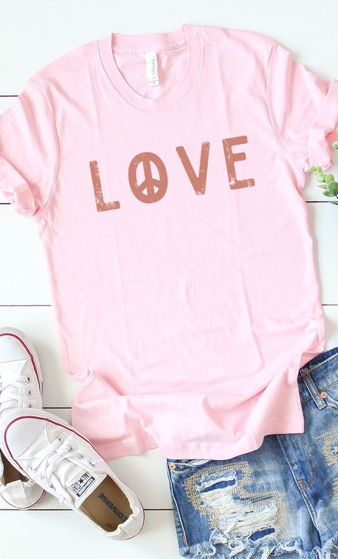 Peace Love Graphic Tee T-Shirt