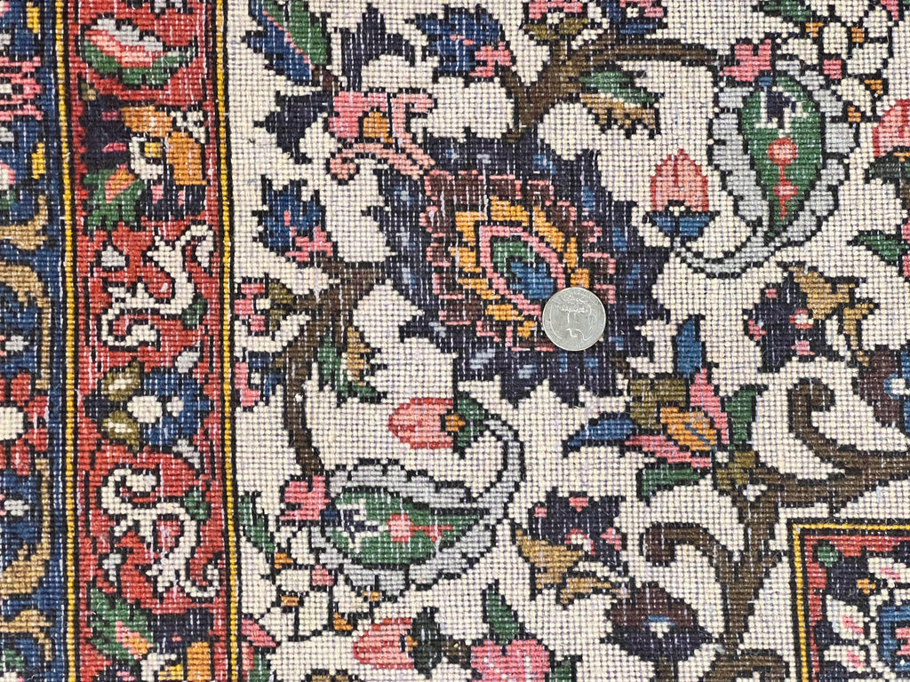 Persian Bakhtiari Rug 10x14, Multicolor Khesti Panel Design