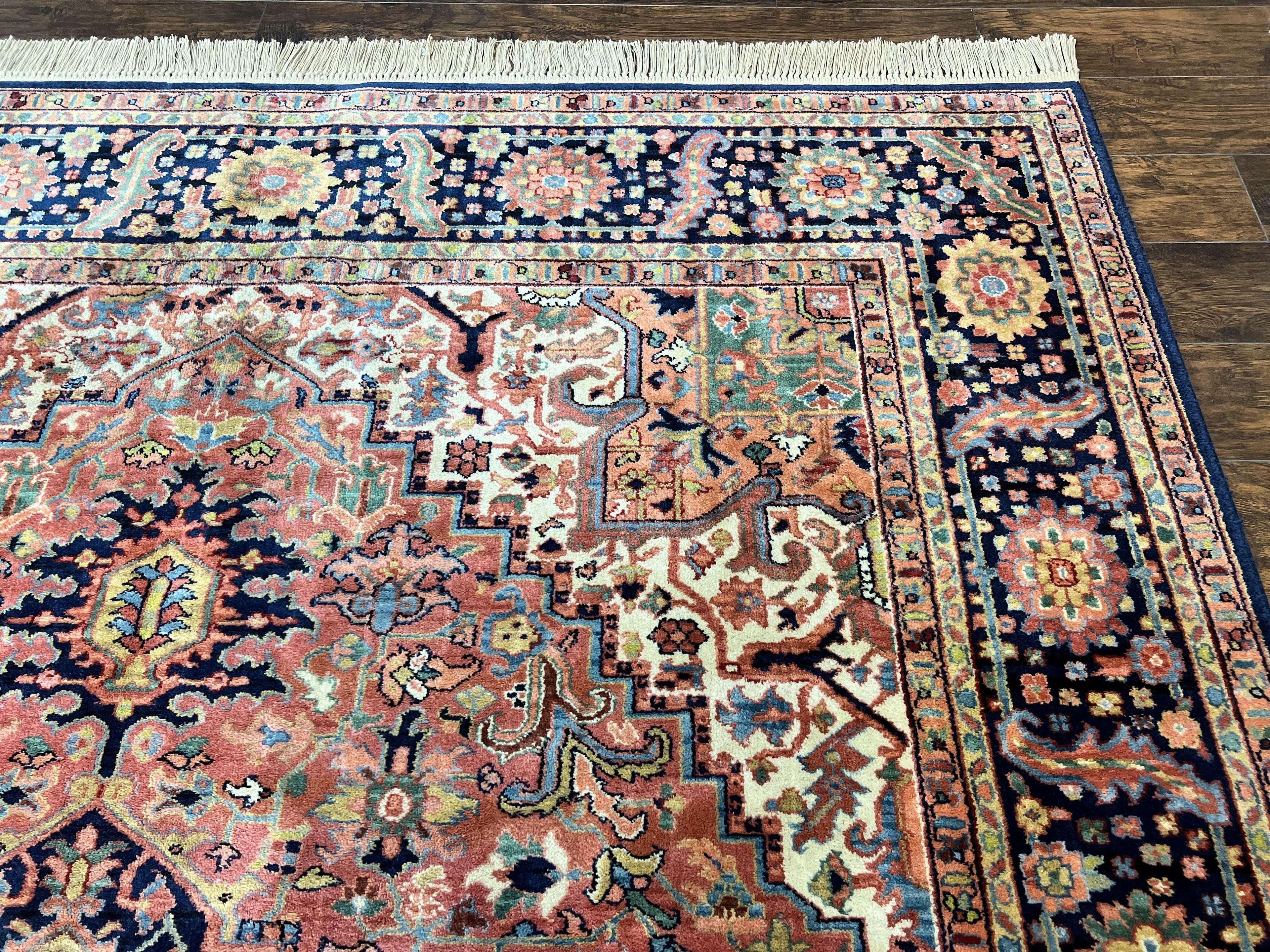 Karastan Rug 8.8 x 12, Karastan Heriz #726, Wool Pile Karastan Area Rug, Rare Hard to Find, Original 700 Series