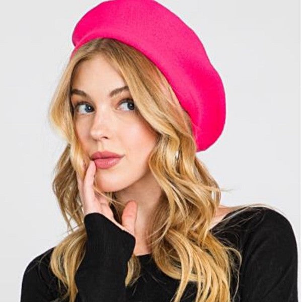 Solid color Beret / Tam, Stretchable perfect for a