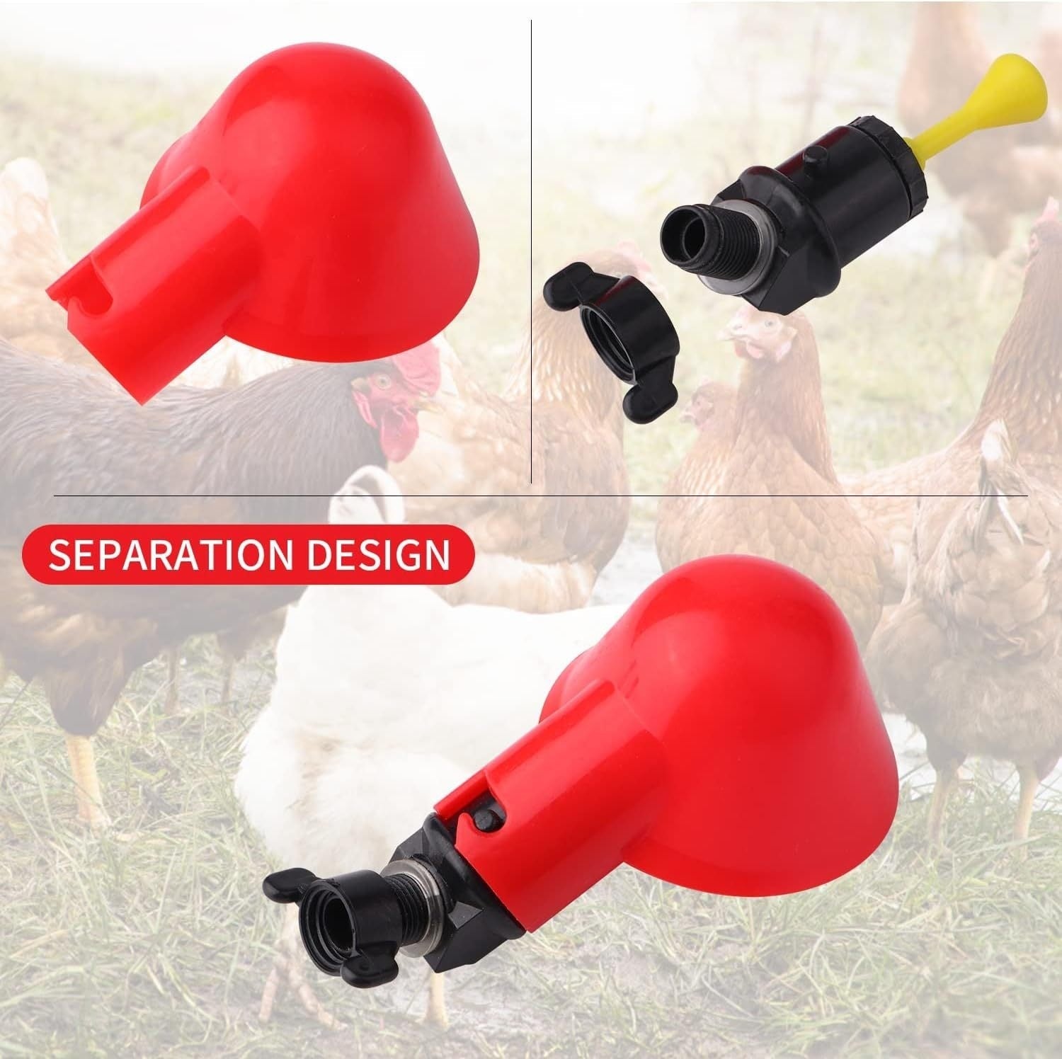 Chicken Water Bowl Poultry Automatic Drinking Bowl Chicken, Duck, And Goose Drinking Cup