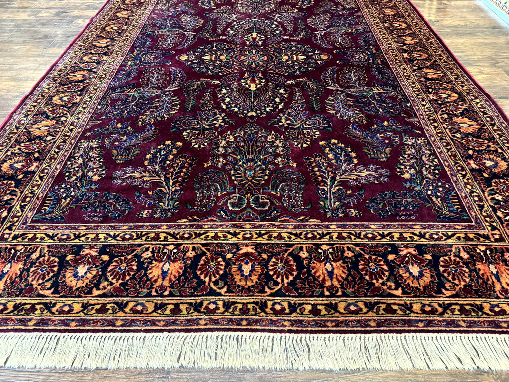 Antique Karastan Rug 8.6 x 12, Wool Pile, Vintage Discontinued Karastan Sarouk Lanamar