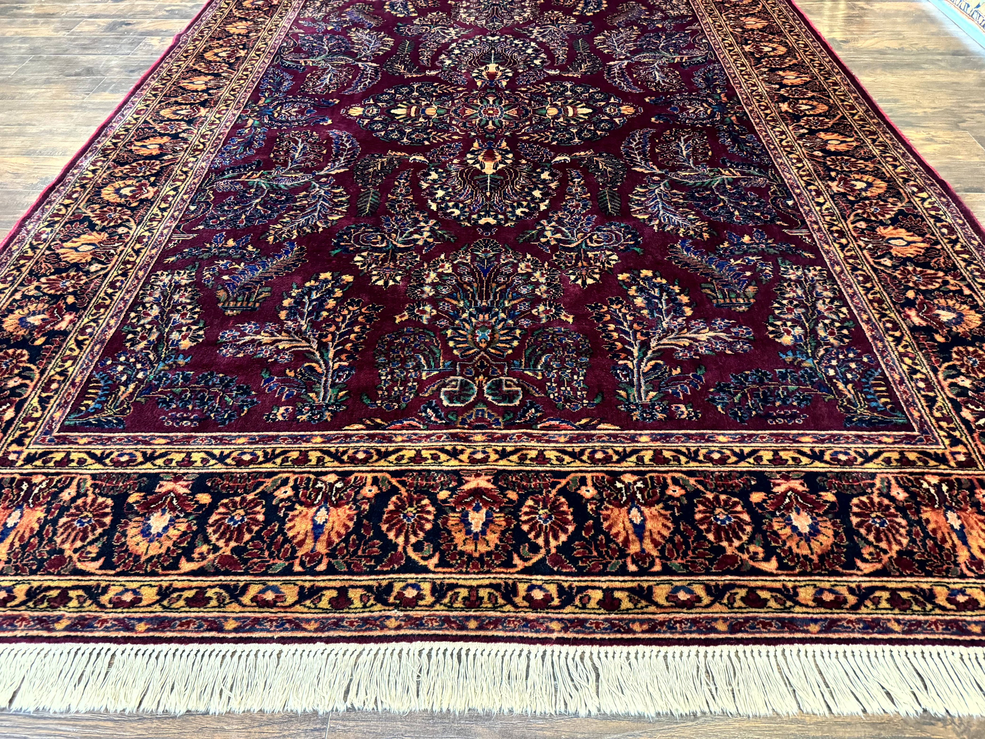 Antique Karastan Rug 8.6 x 12, Wool Pile, Vintage Discontinued Karastan Sarouk Lanamar