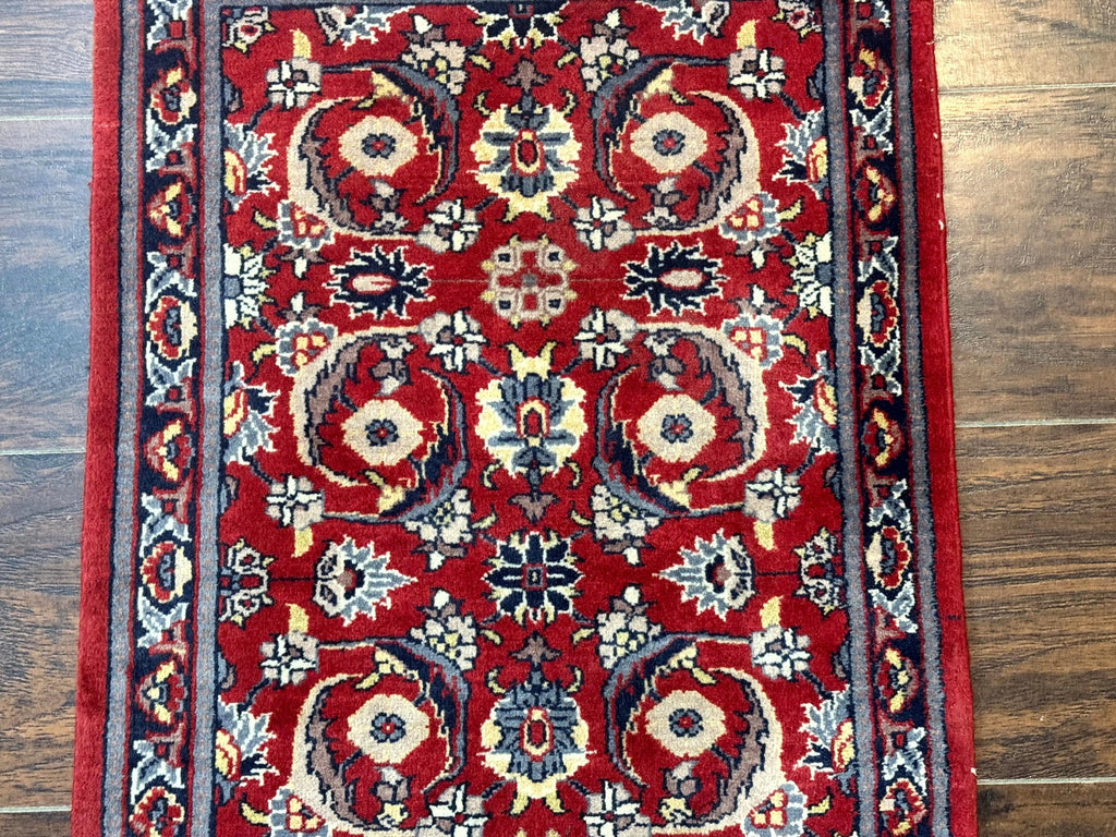 Small Pak Persian Handmade Wool Rug 1.7 x 2, Red