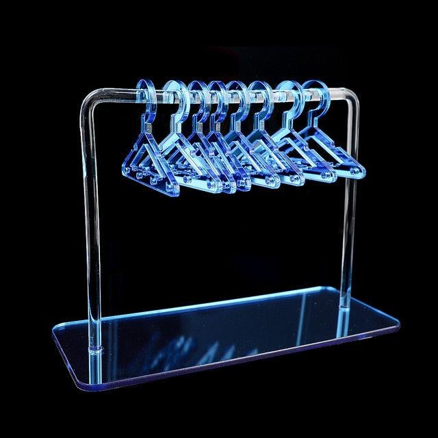 8PCS Hanger Transparent Acrylic Jewelry Creative Display Rack Earring Jewelry Storage Pendants Storage Ornaments  Dangle Earring Hanging Organizer Mini Earring Necklace Hanger Jewelry Organizer