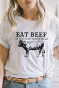 Eat Beef The West Wasnt Won On Salads Graphic Tee T-Shirt