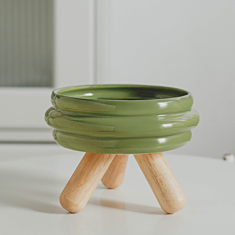 Gulu Bowl Pet Food Bowl Water Bowl Cat Ceramic Color