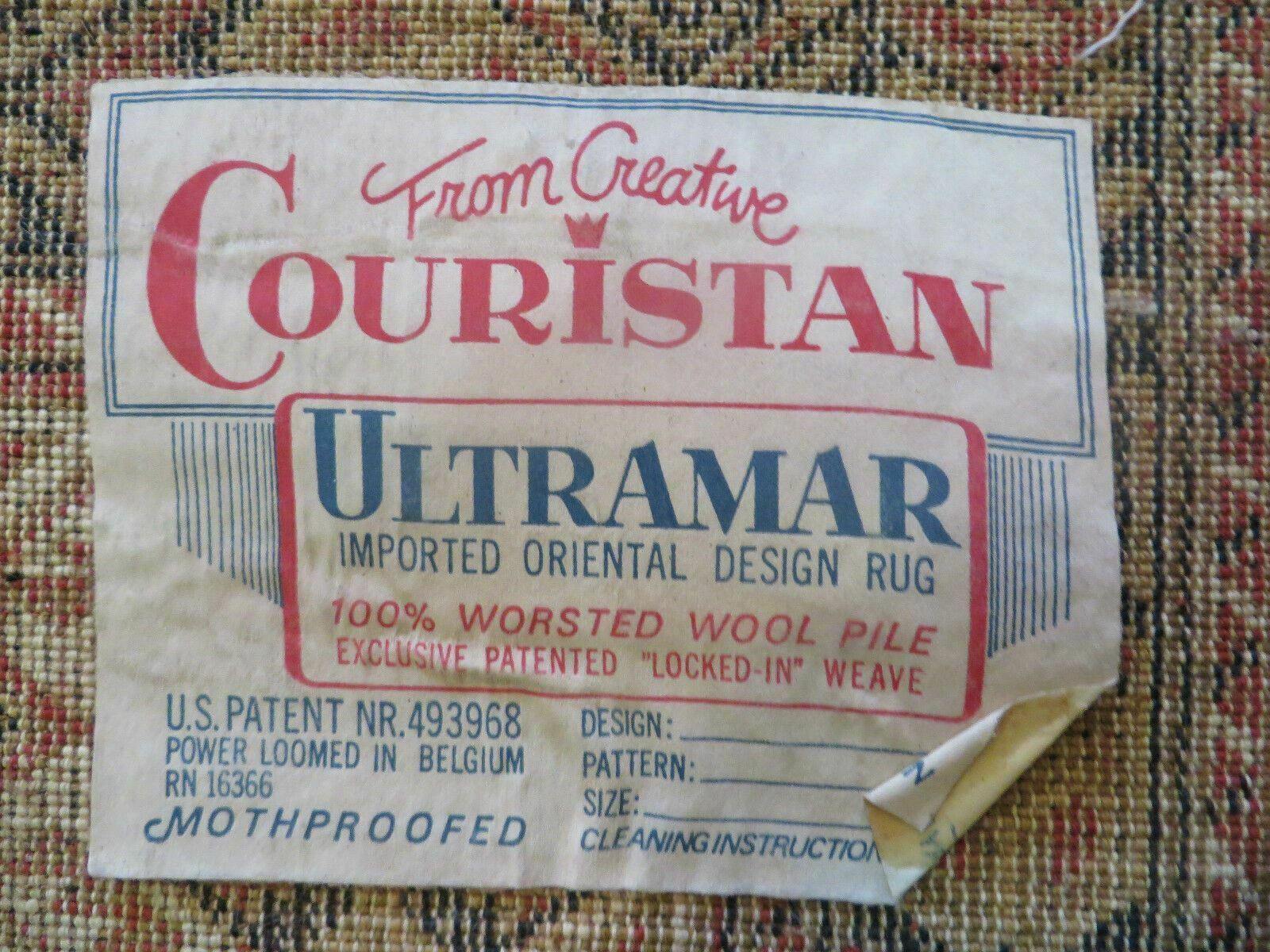 Couristan Rug 10x14, Large Belgium Power Loomed Wool Carpet 10 x 14 ft, Brown Tan Cream Oriental Rug, Living Room Rug, Large Area Rug