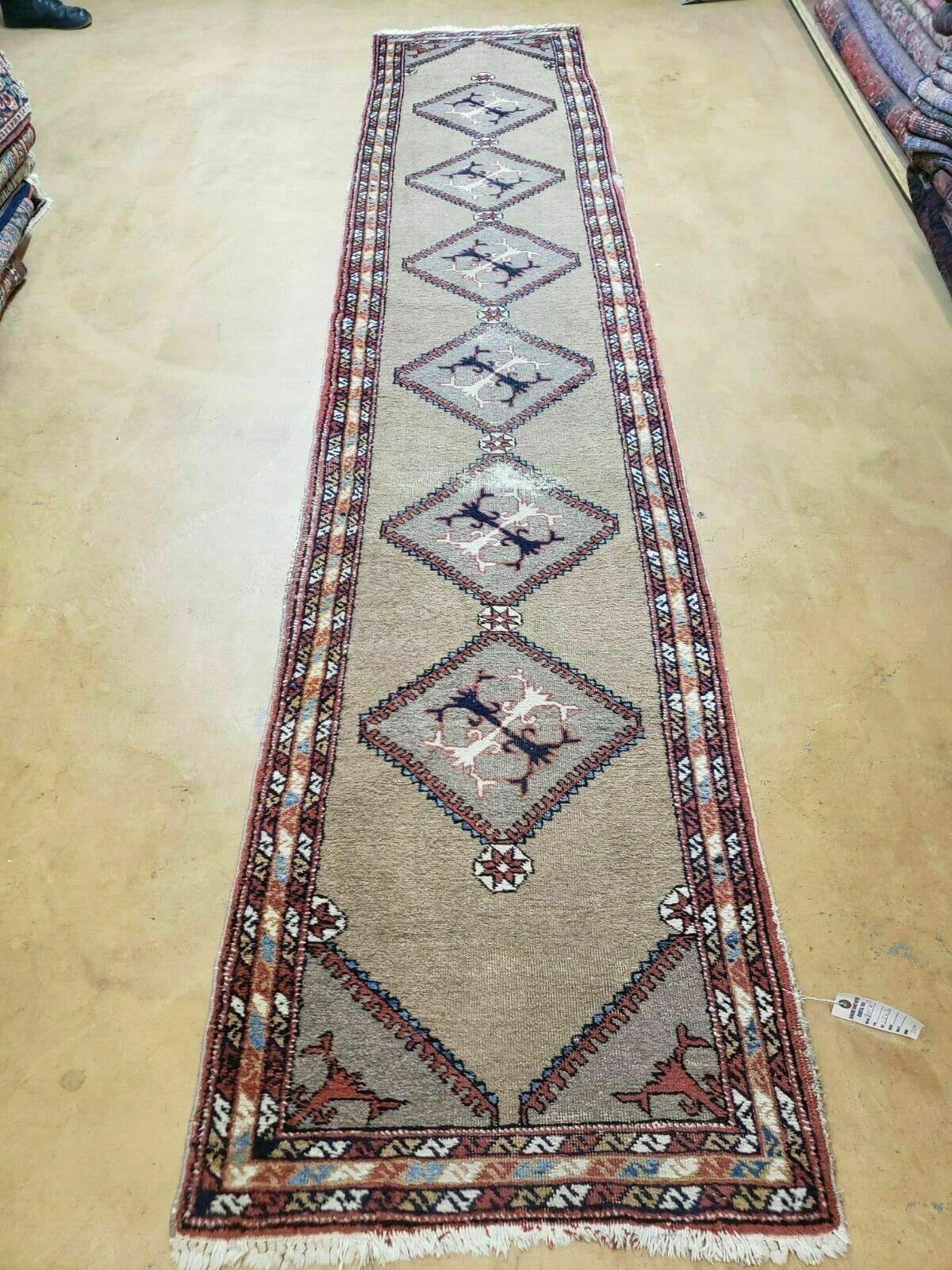 Persian Sarab Runner 2 x 11, Antique Tribal Persian Runner Rug