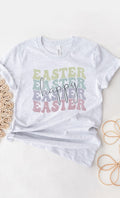 Pastel Happy Easter Echo Graphic Tee T-Shirt