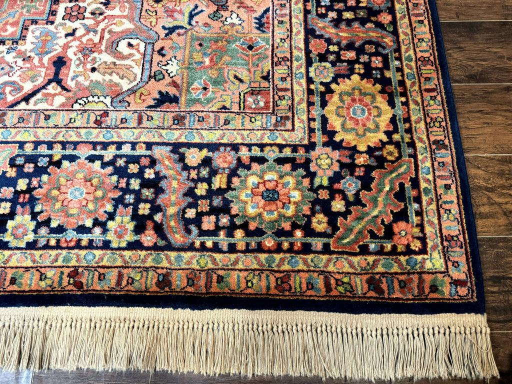 8.8 x 12 Karastan Heriz Rug #726, Vintage Wool Discontinued Carpet, Original 700 Series