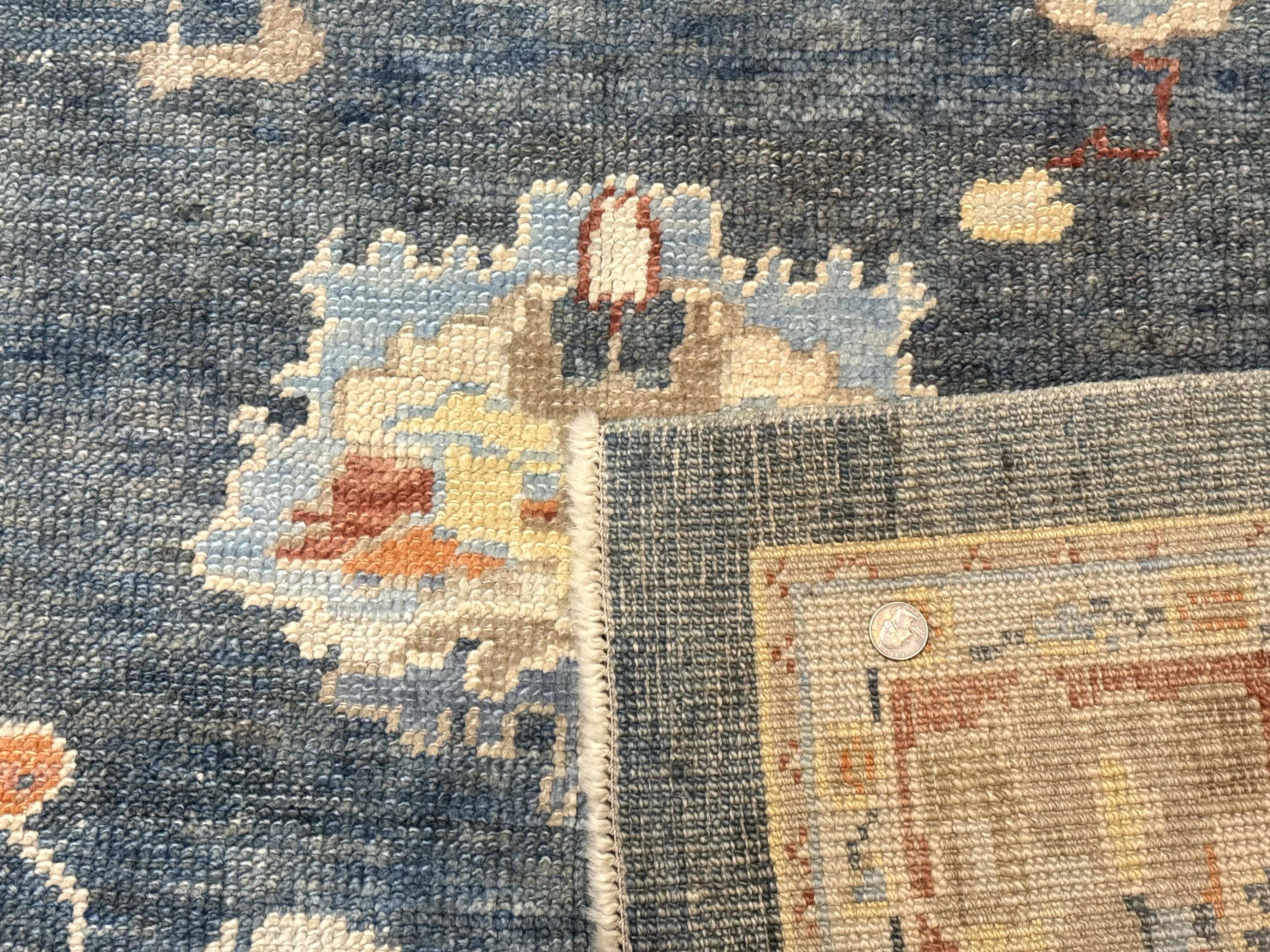 Turkish Oushak Rug 6x9, Sultanabad Carpet, Medium Size Oriental Rug
