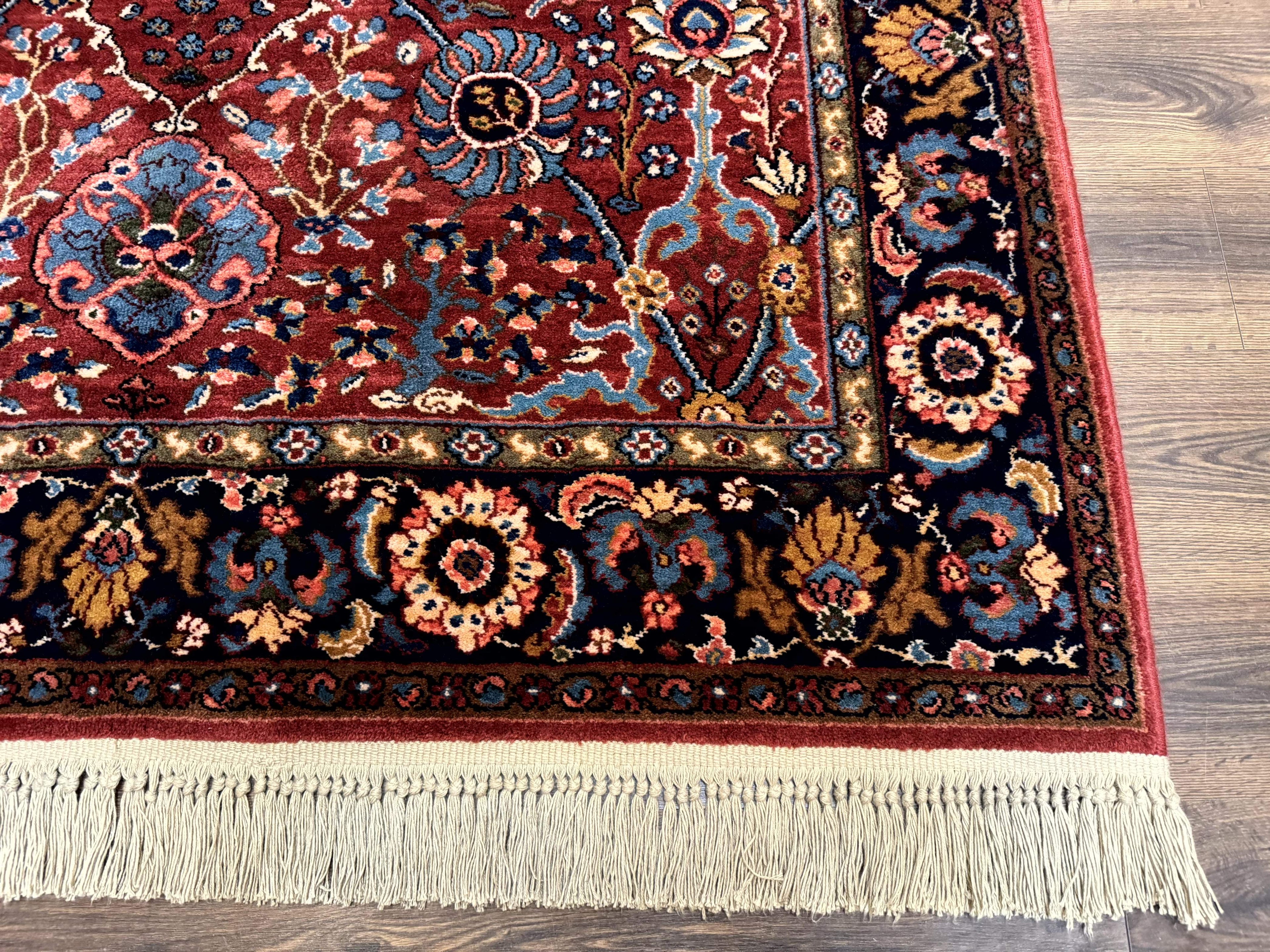 5.9 x 9 Karastan Rug Ispahan #766, Vintage Wool Discontinued Original 700 Series