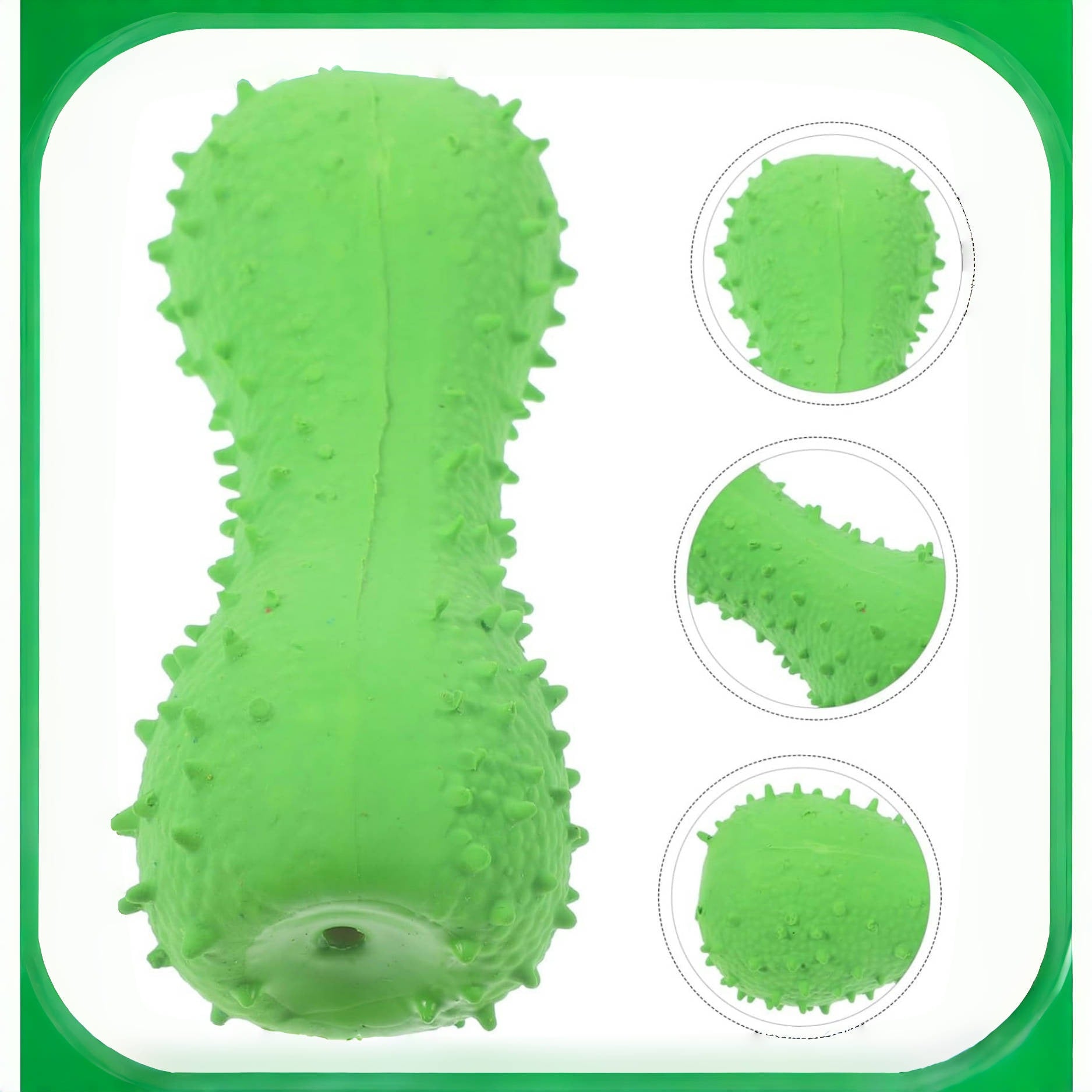 Pet Latex Toys Barbed Bone Sound Toy Tooth Cleaning