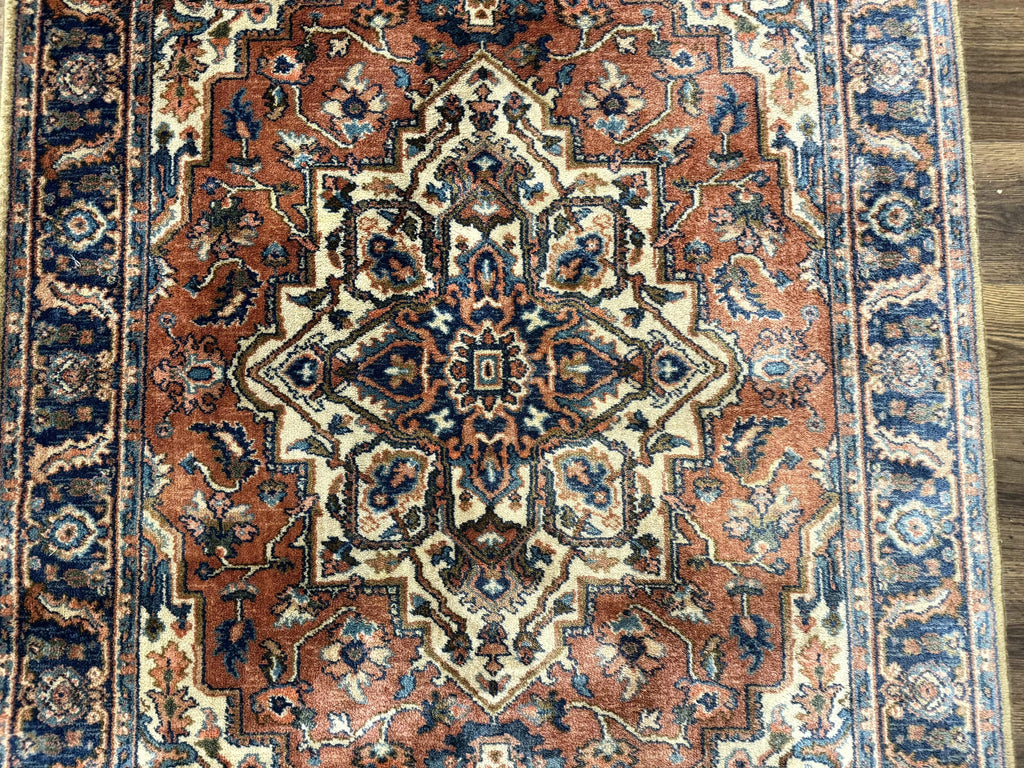 Karastan Rug 4x6, Vintage Karastan #744 Antique Serapi Pattern, Wool Pile, Original 700 Series Karastan Carpet